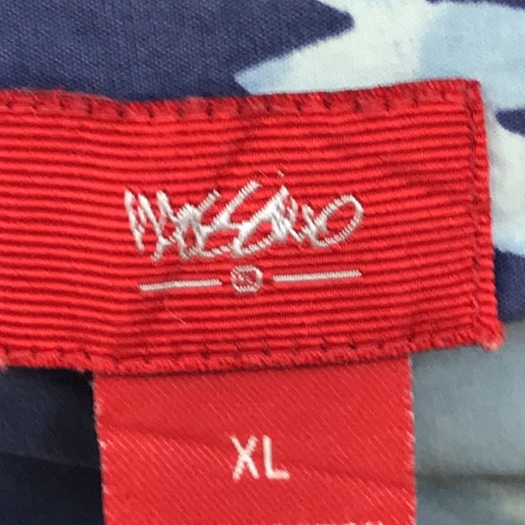 Mossimo Floral XL 100% Cotton Mens Short Sleeve Shirt - Picture 3 of 8